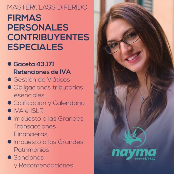 MasterClass Tributaria - Firmas Personales Calificadas Contribuyentes Especiales