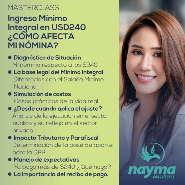 MasterClass - USD240 ¿Cómo afecta mi próxima nómina?