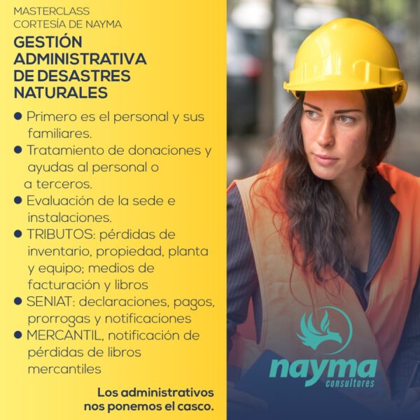 Clase Cortesía - Gestión Administrativa de Desastres Naturales